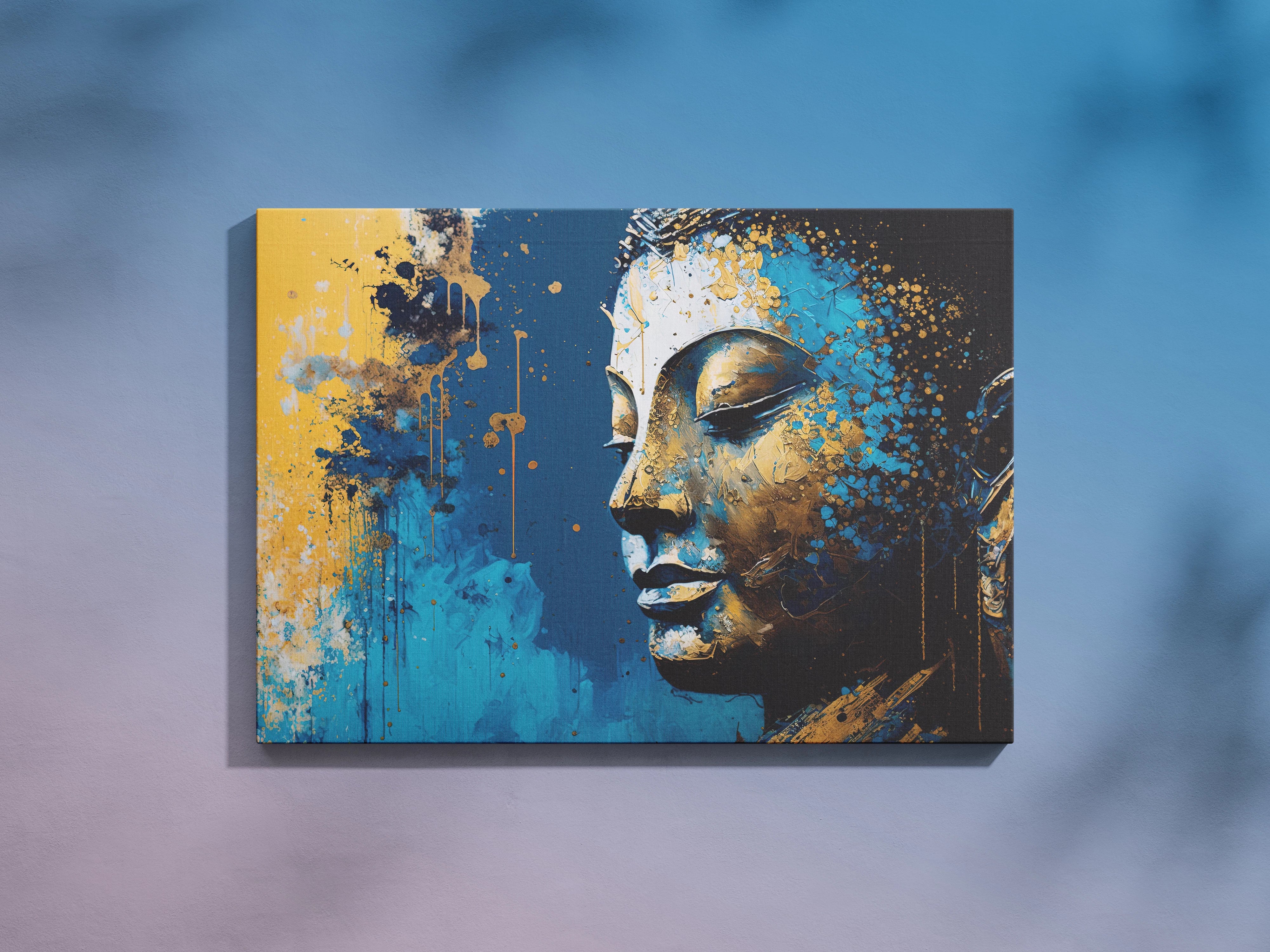 Abstract Buddha Wall Art