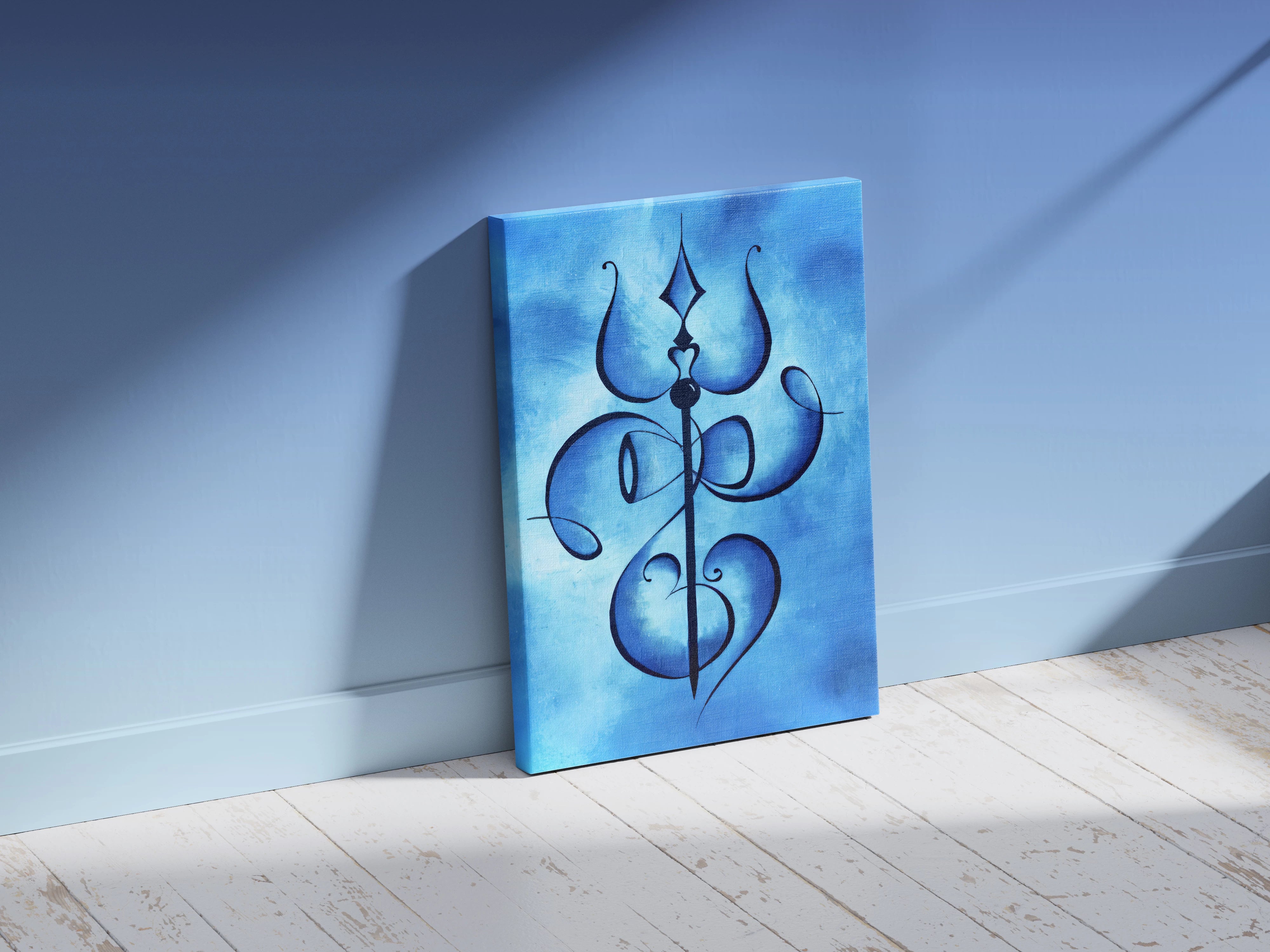 Om Trishul Wall Art