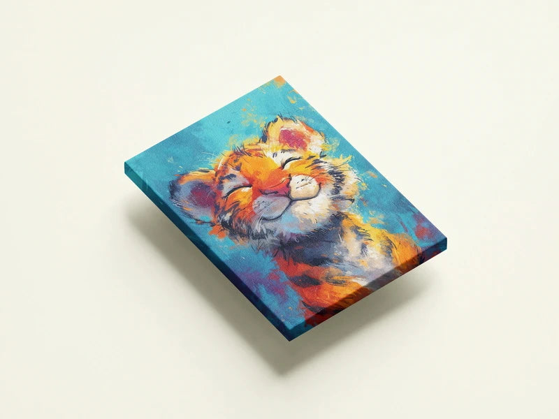 Smiling Baby Tiger Wall Art