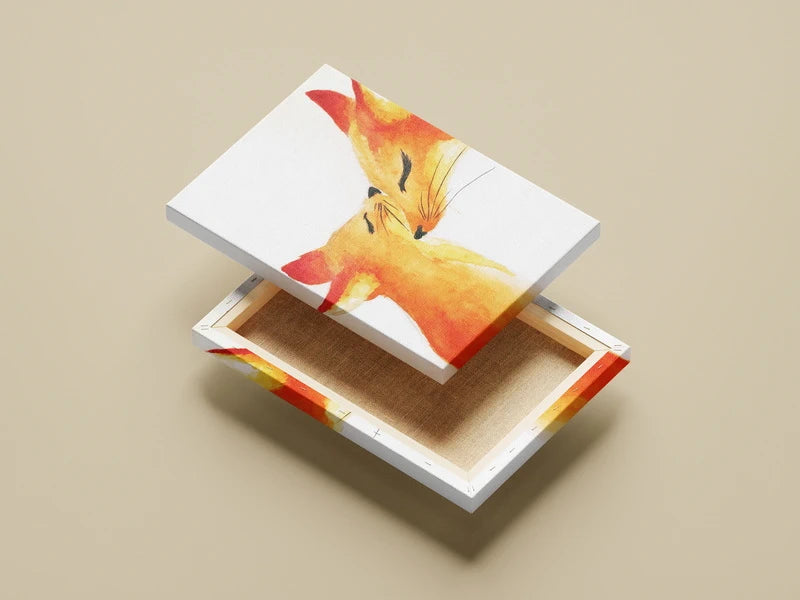 Fox Couple Wall Art