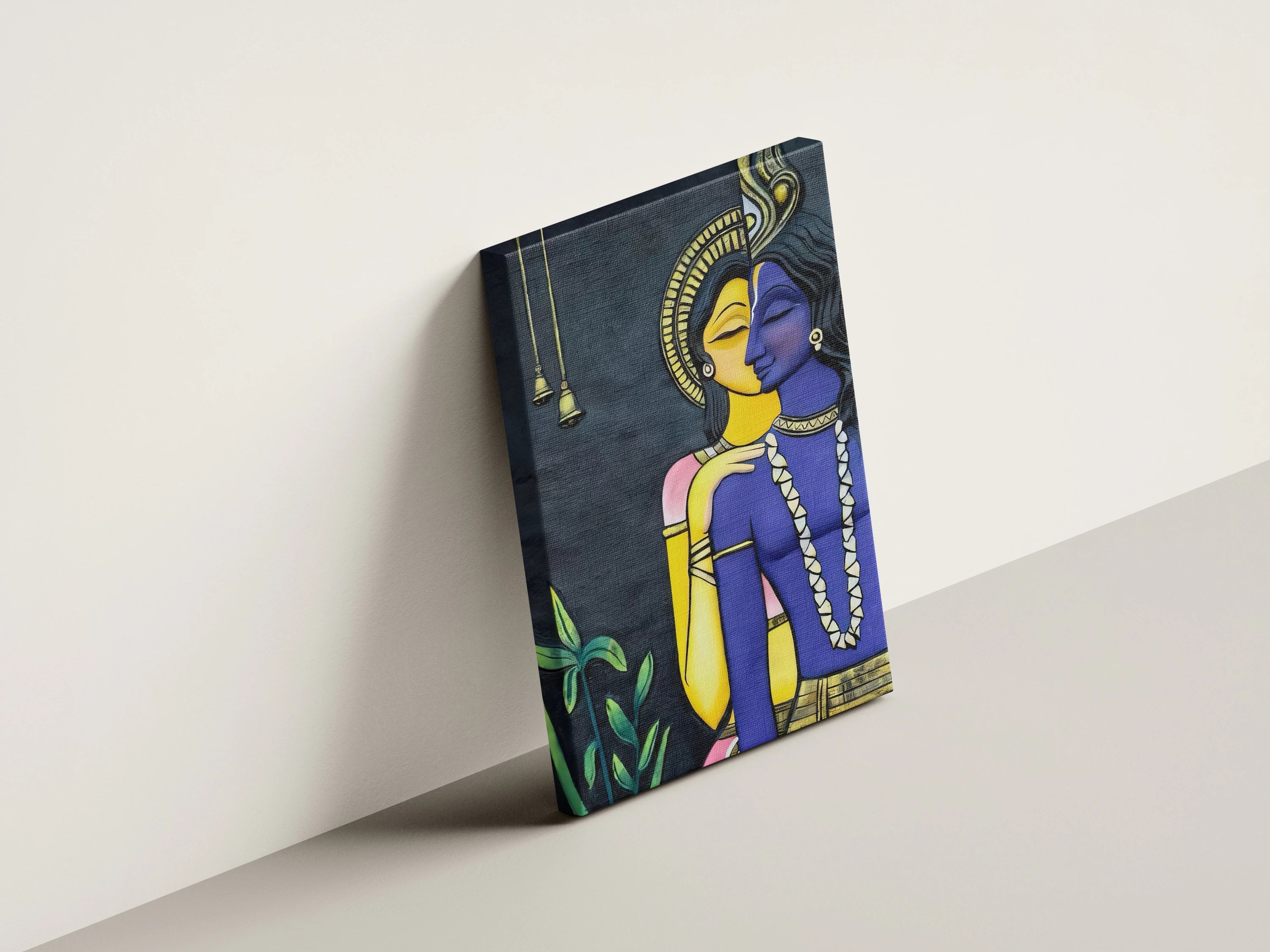 Radha Krishna (Ardhanarishvara Inspired) Wall Art