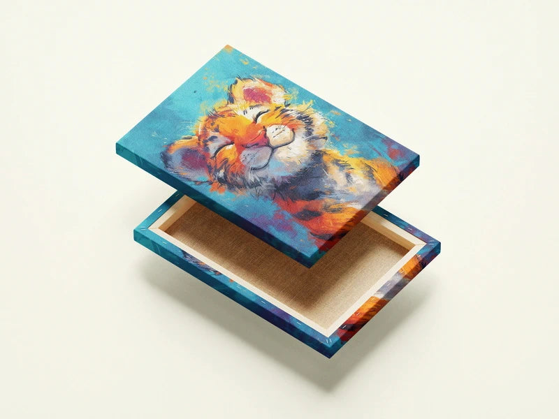 Smiling Baby Tiger Wall Art