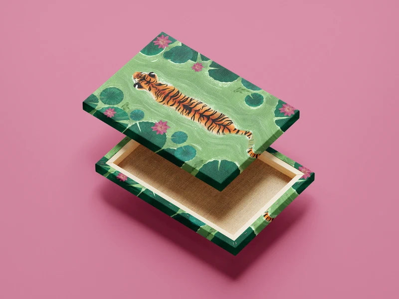 Royal Tiger in Water Wall Art