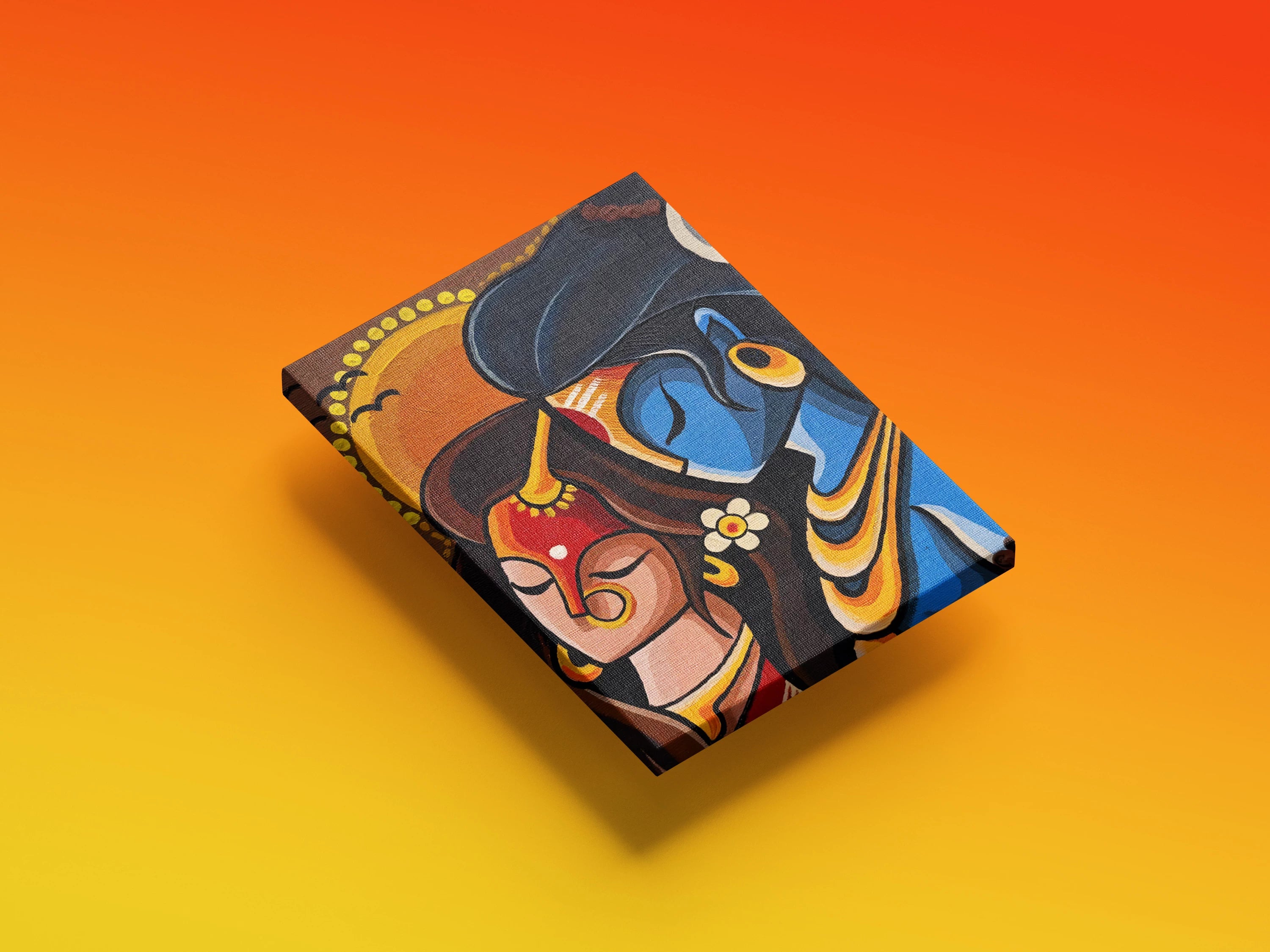 Shiv Parvati Modern Wall Art