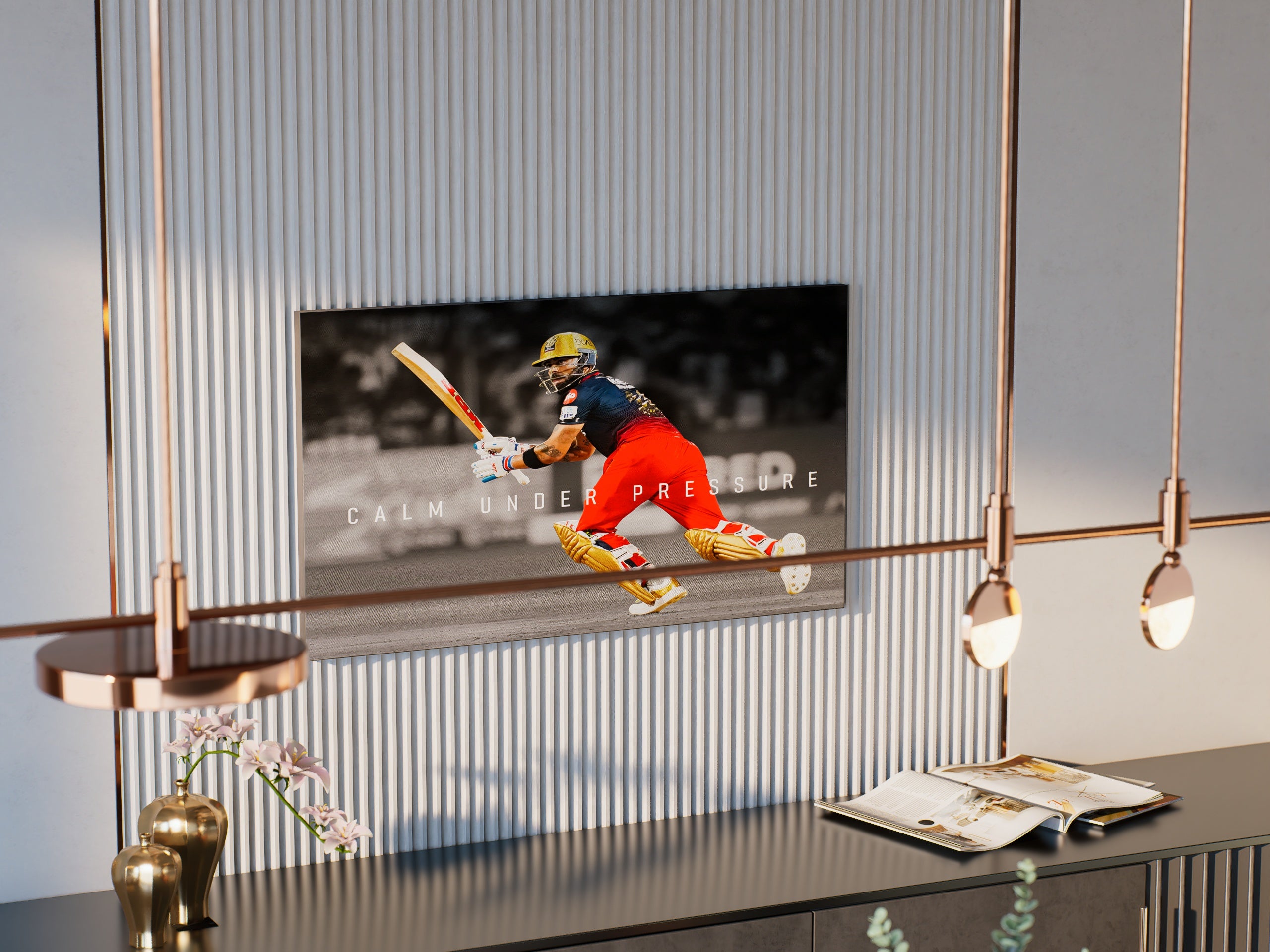 Calm Under Pressure - Virat Kohli Wall Art