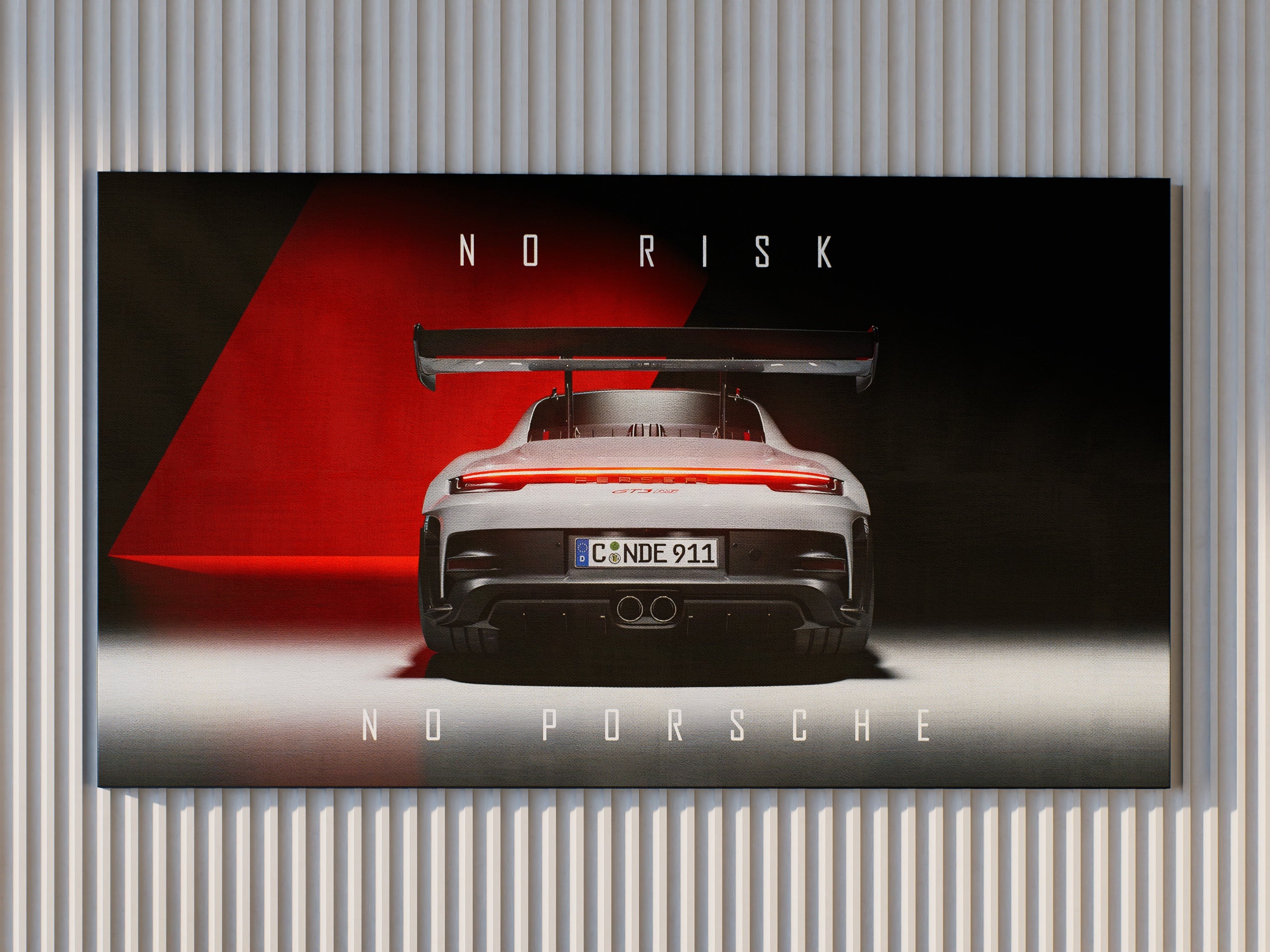 No Risk No Porsche Wall Art