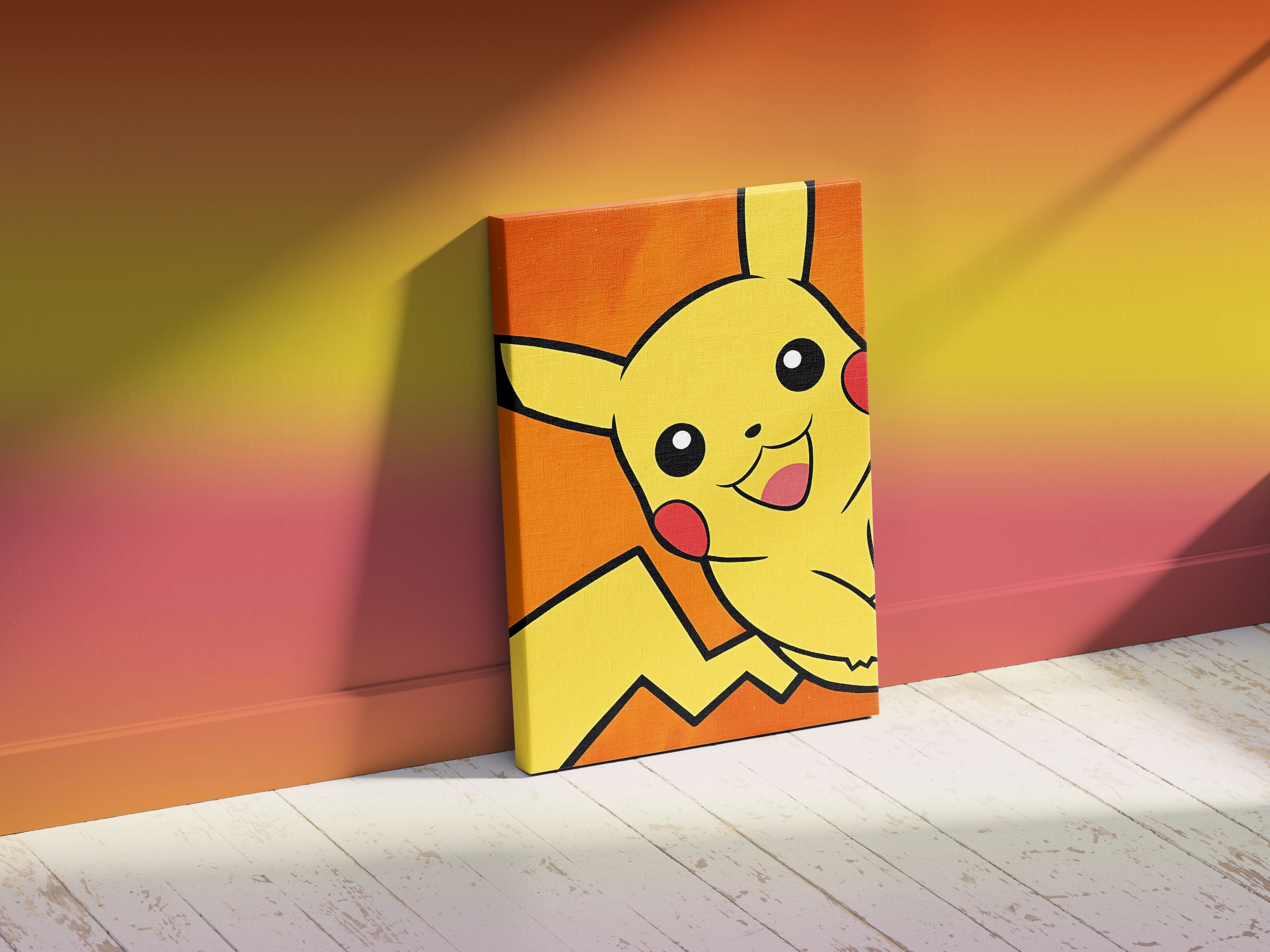 Cute Pikachu Wall Art