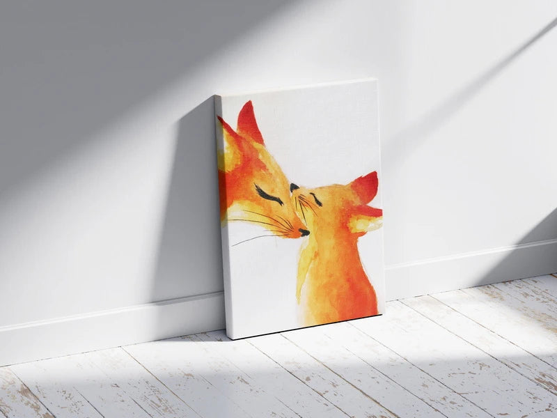 Fox Couple Wall Art
