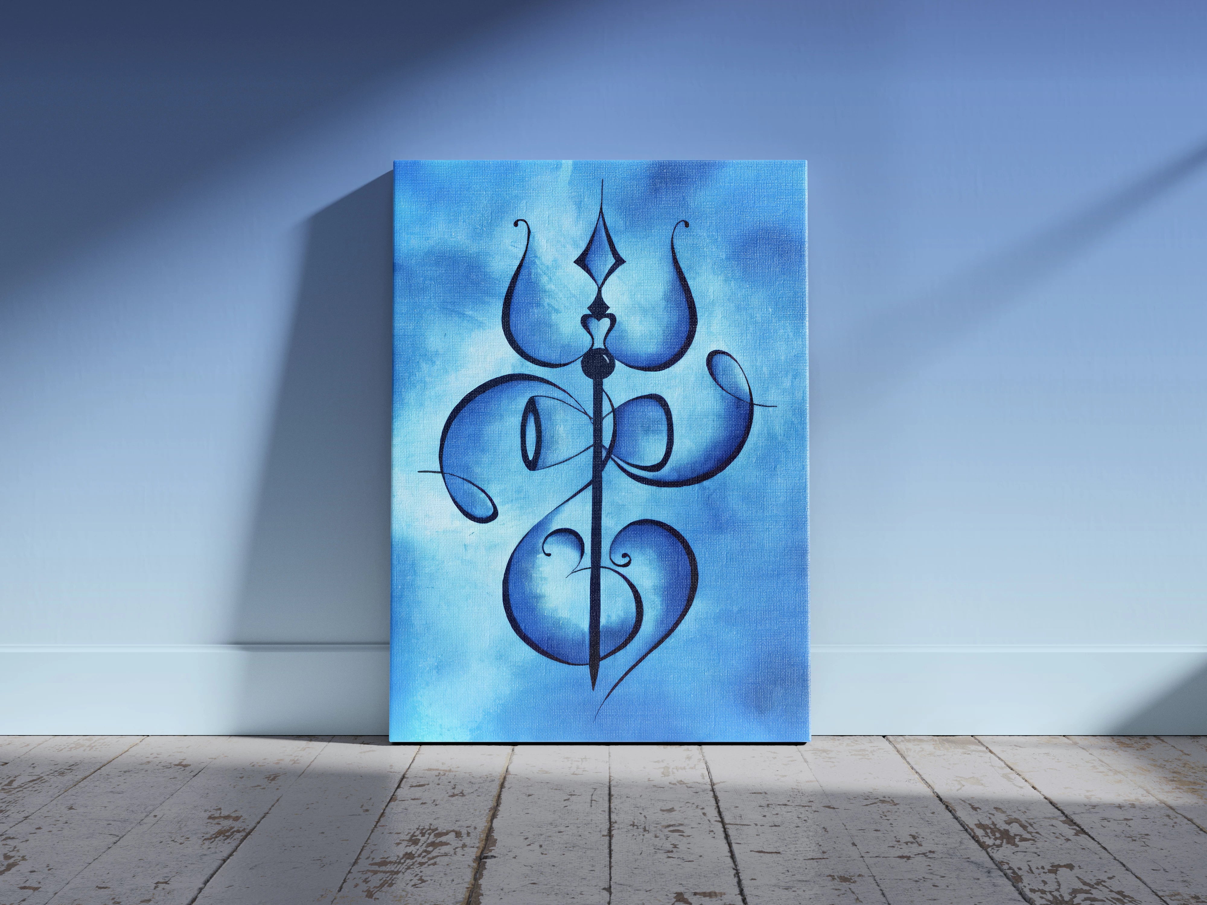 Om Trishul Wall Art