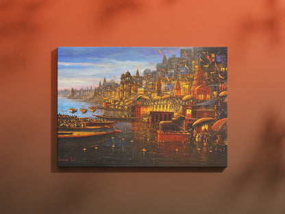 Varanasi Ghat Wall Art