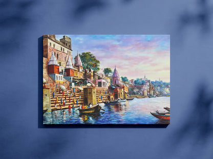 Varanasi Ghat Scenic Wall Art