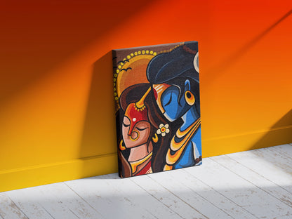 Shiv Parvati Modern Wall Art