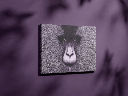 Abstract Monkey Face Wall Art