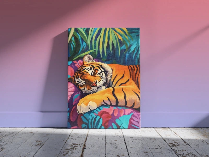 Majestic Resting Tiger Wall Art
