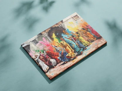 Holi Festival Celebration Wall Art