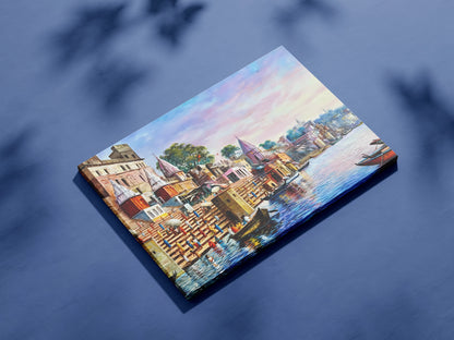 Varanasi Ghat Scenic Wall Art