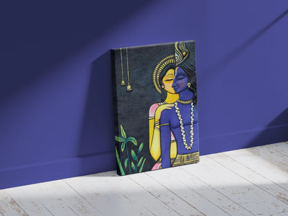 Radha Krishna (Ardhanarishvara Inspired) Wall Art