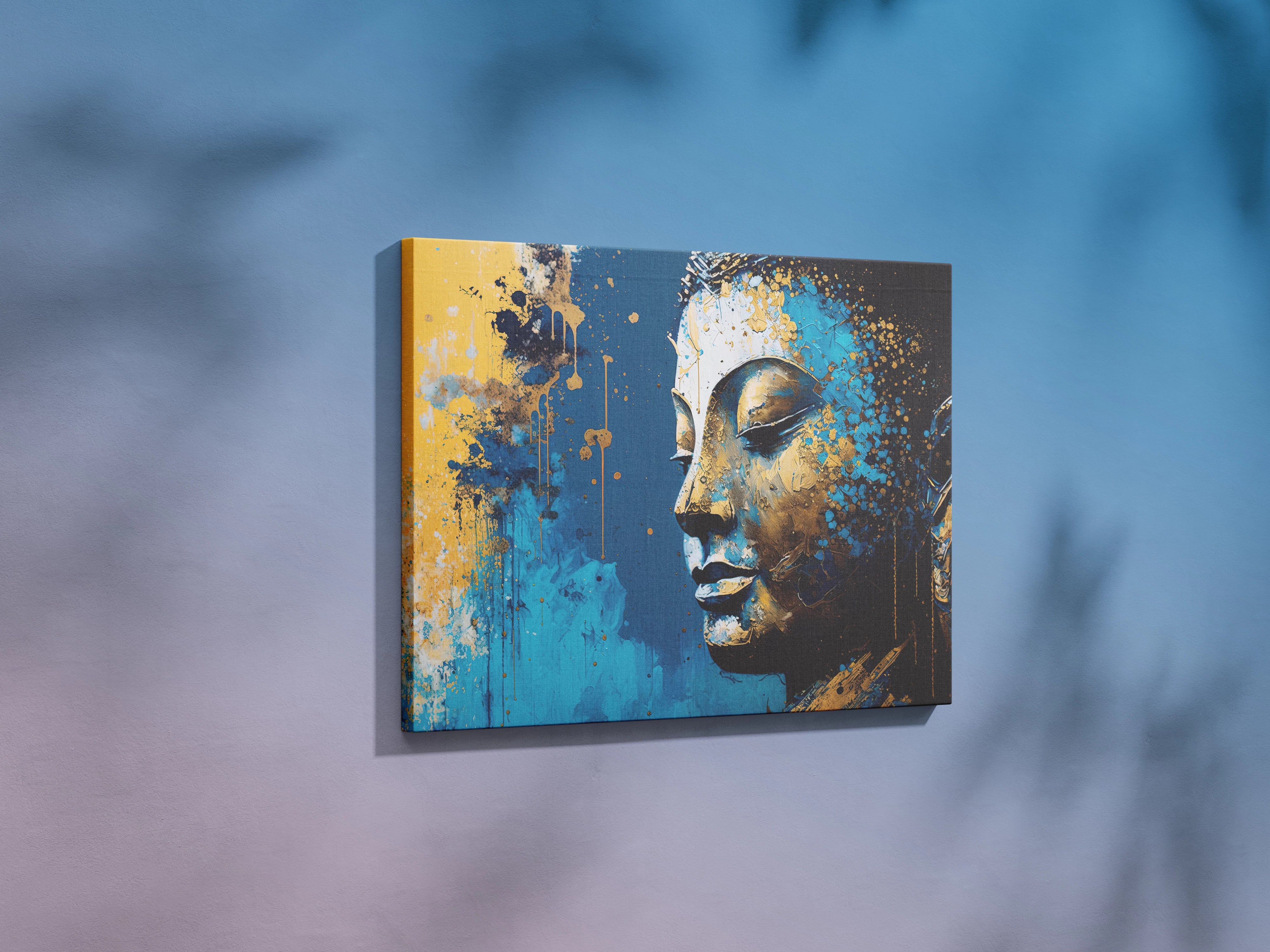 Abstract Buddha Wall Art
