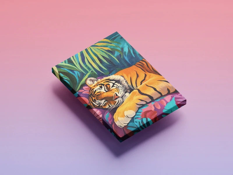 Majestic Resting Tiger Wall Art