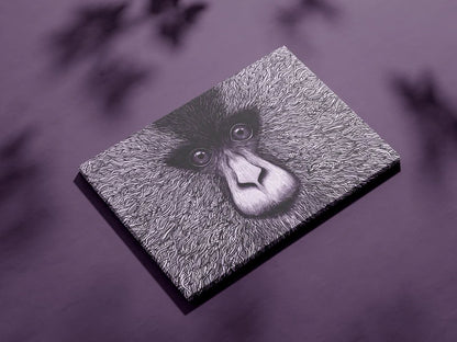 Abstract Monkey Face Wall Art
