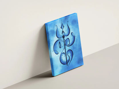 Om Trishul Wall Art