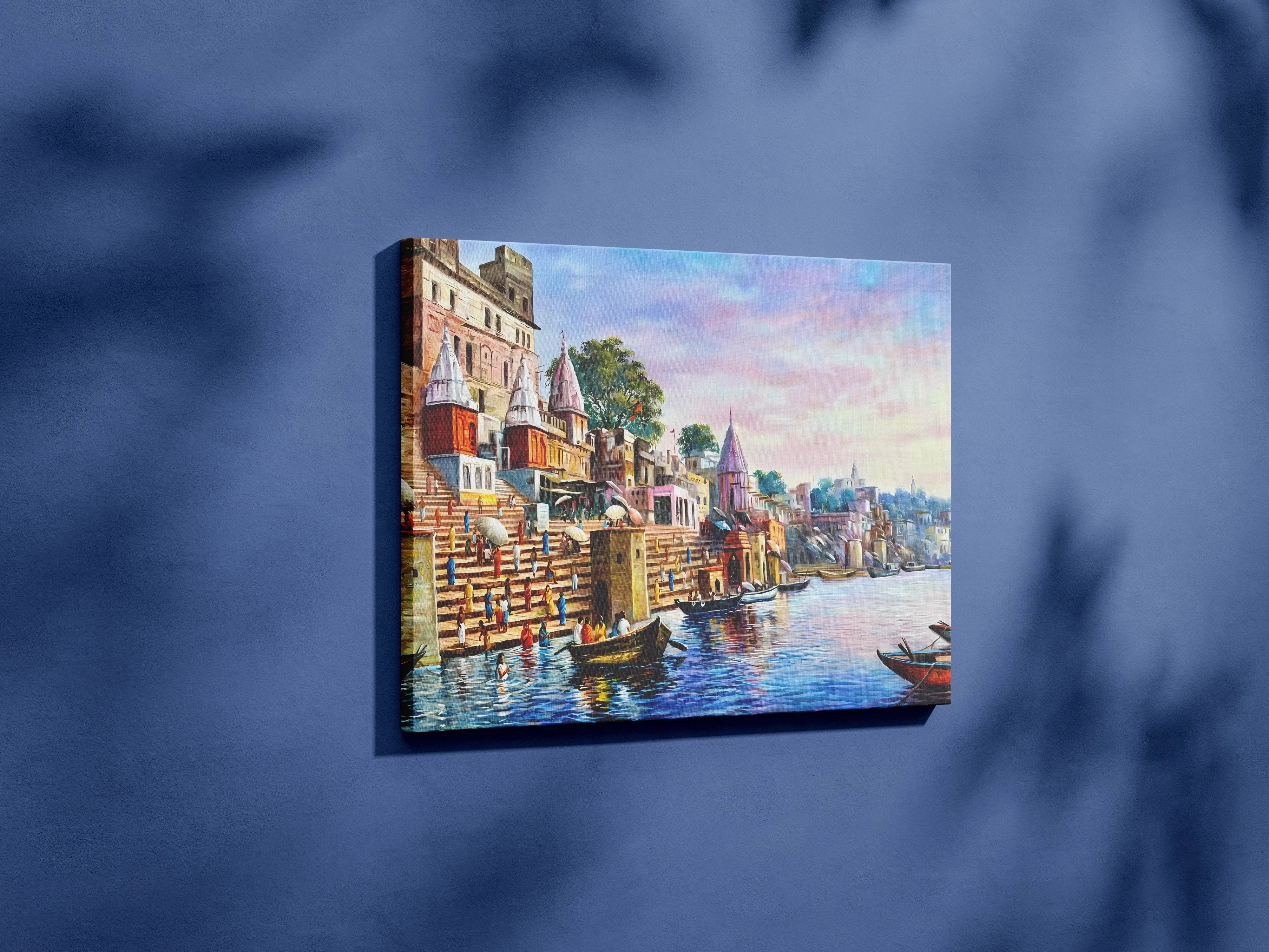 Varanasi Ghat Scenic Wall Art