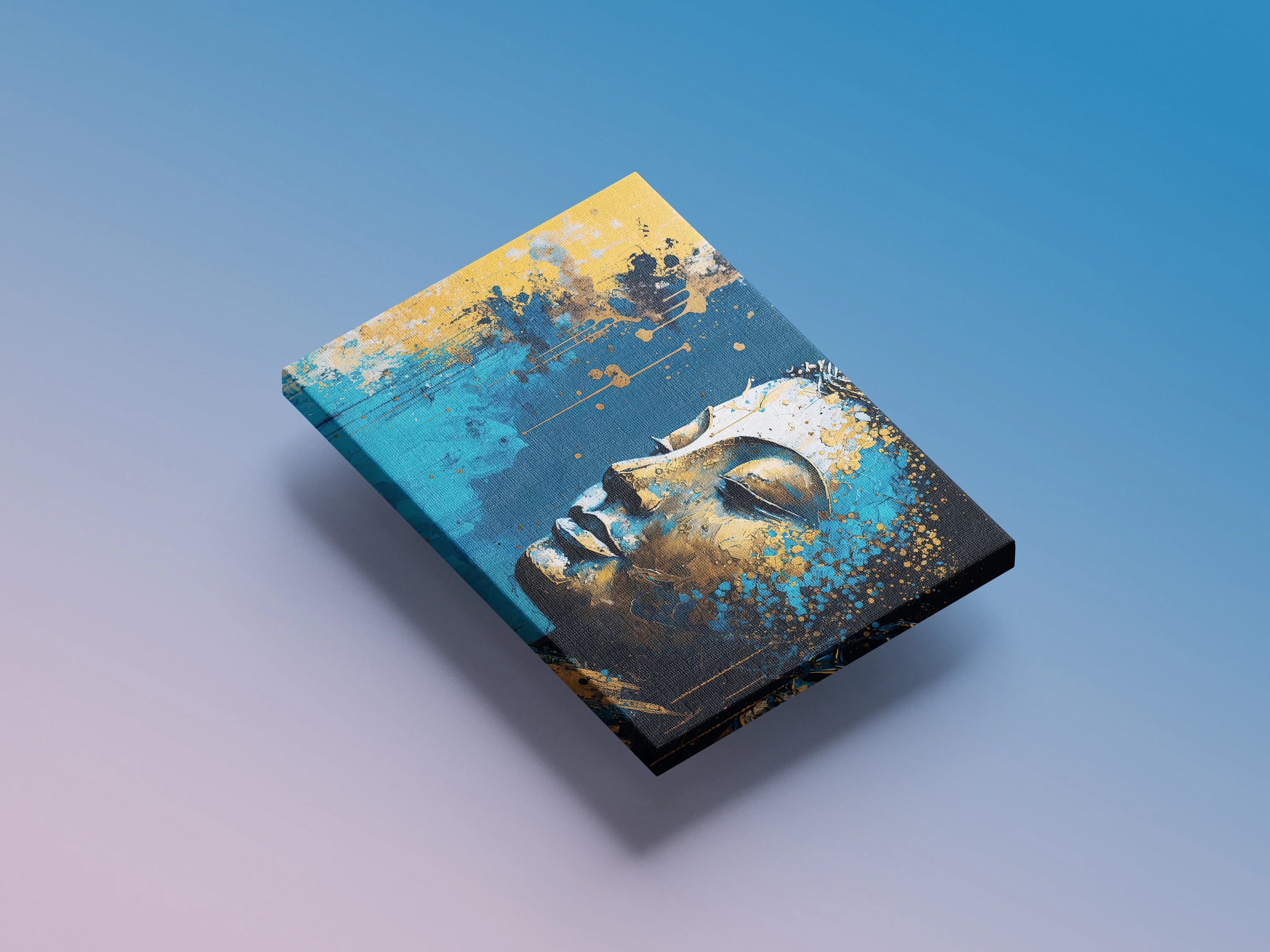 Abstract Buddha Wall Art