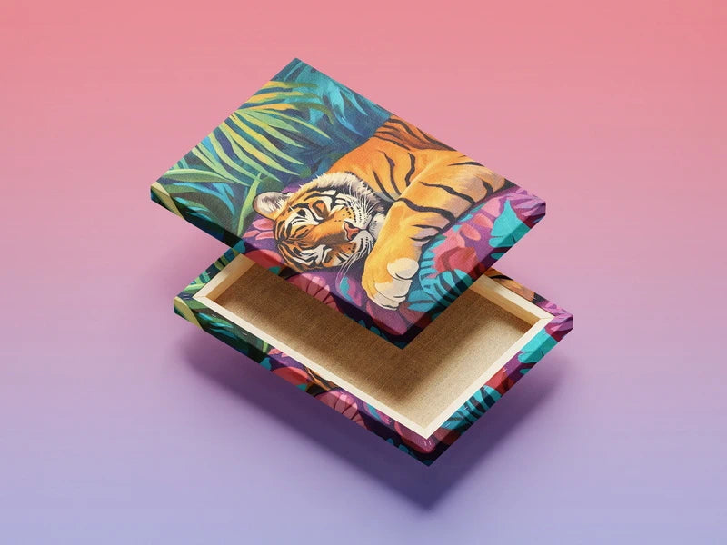 Majestic Resting Tiger Wall Art