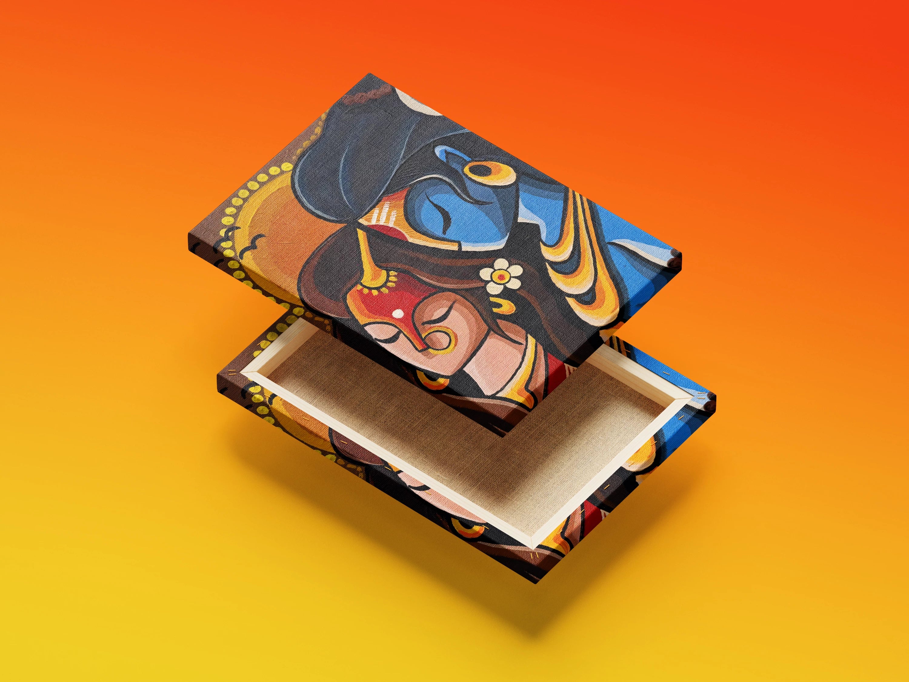 Shiv Parvati Modern Wall Art
