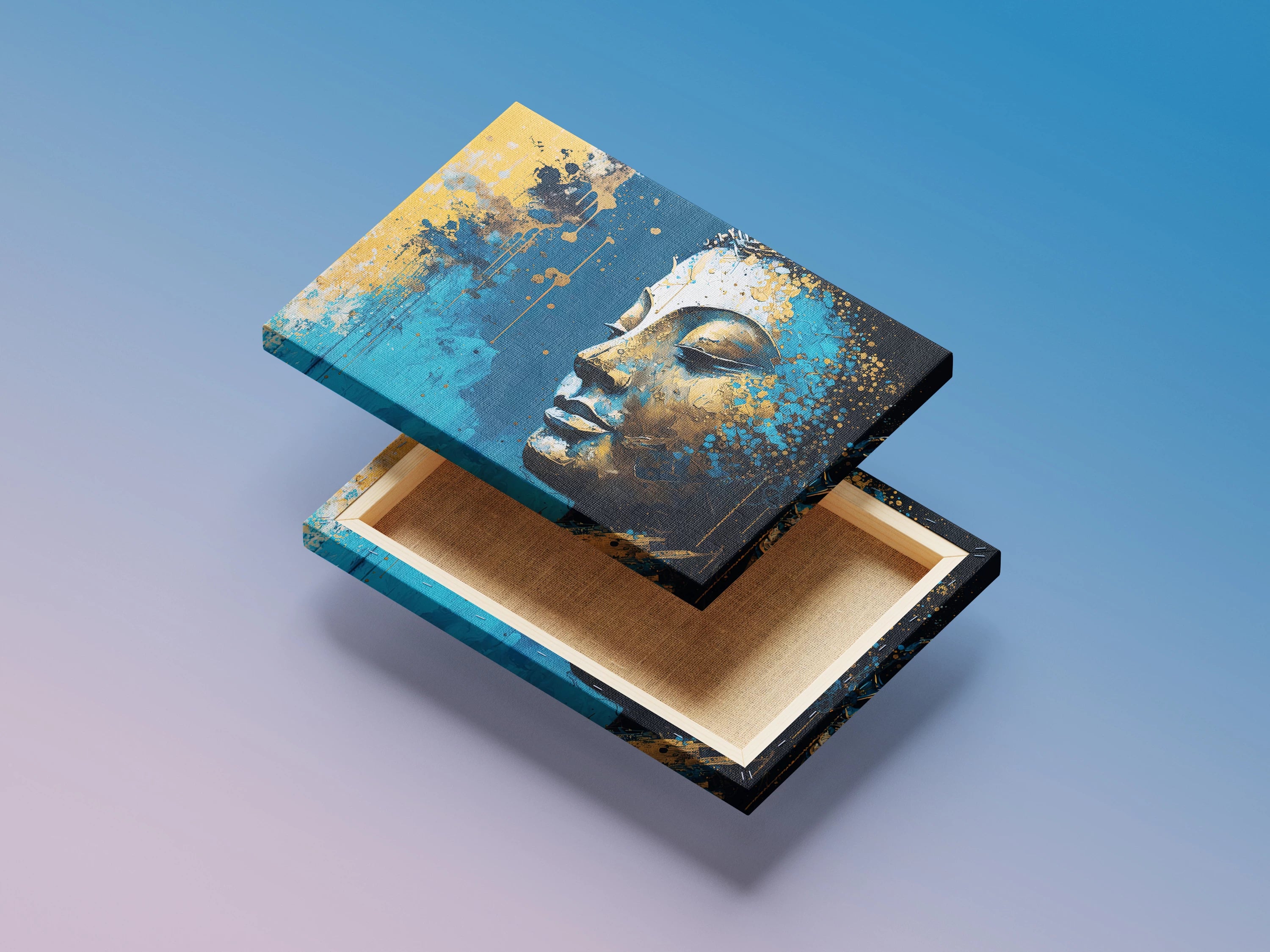 Abstract Buddha Wall Art