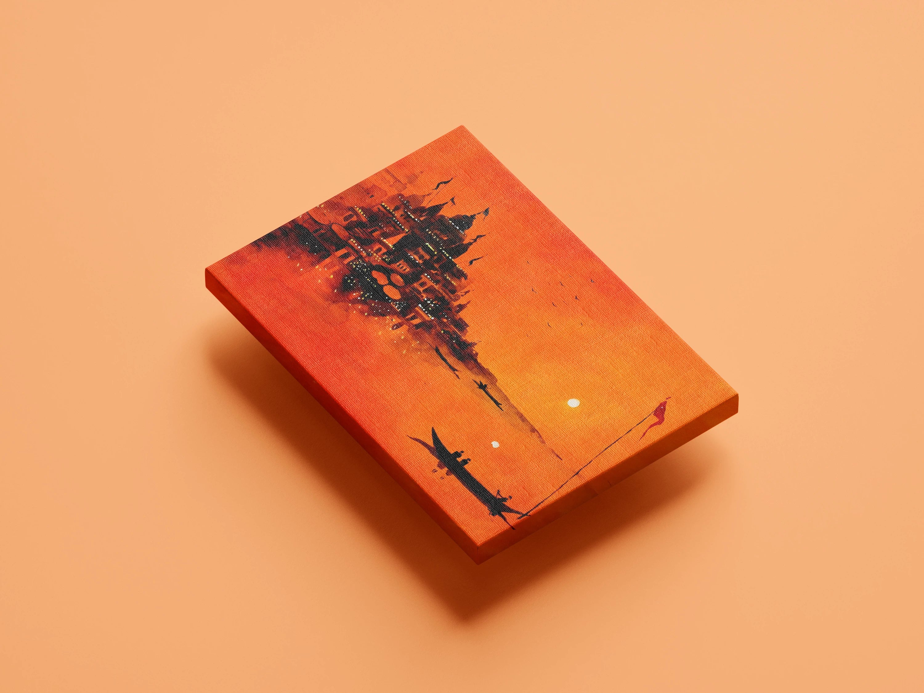 Banaras Sunset Wall Art