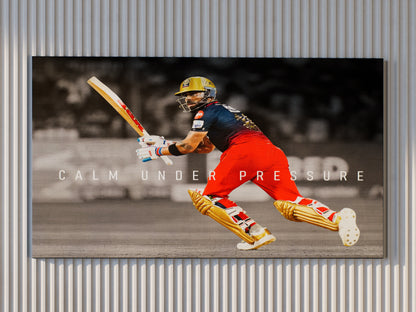 Calm Under Pressure - Virat Kohli Wall Art