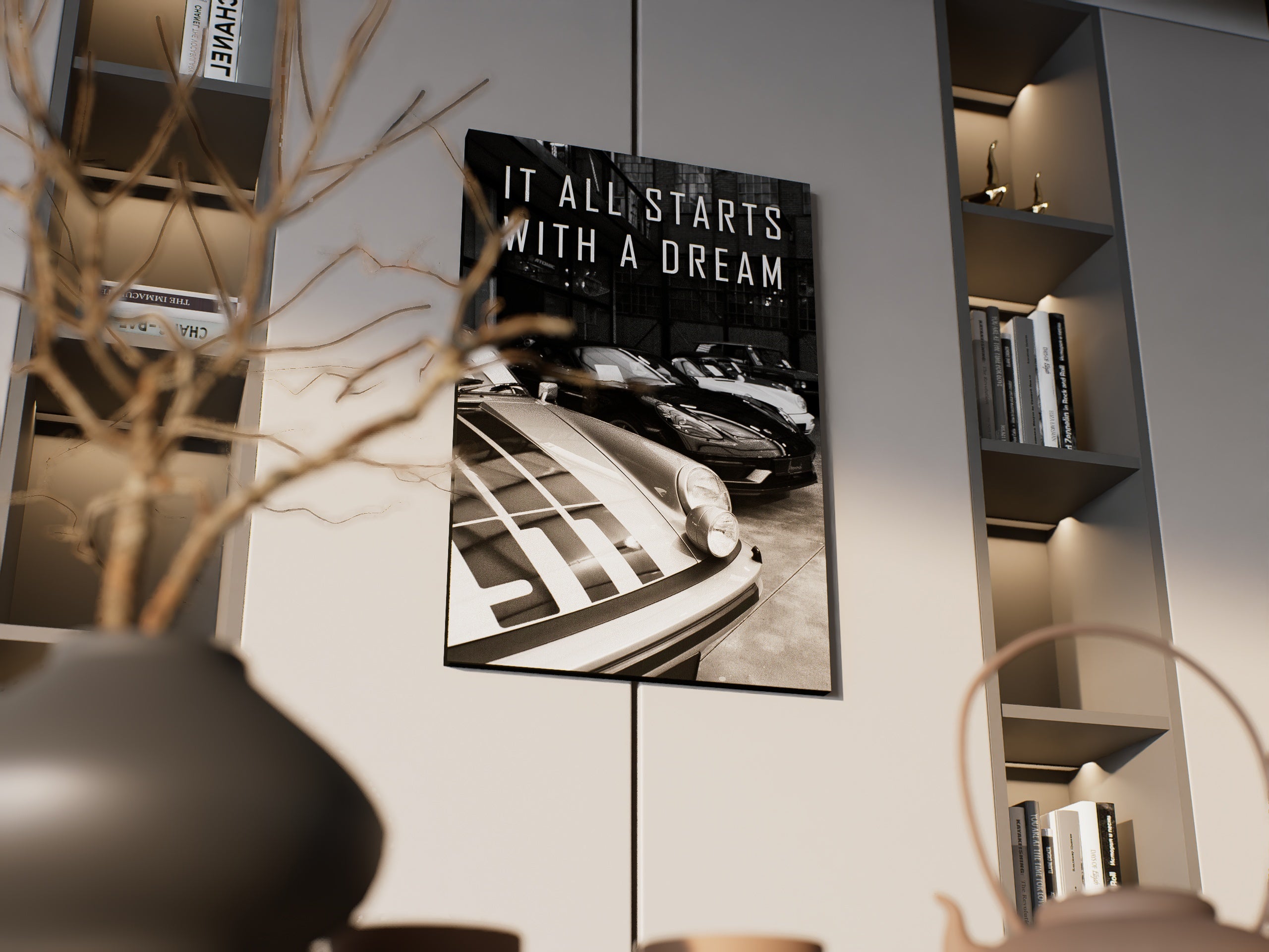 It All Starts With A Dream Wall Art