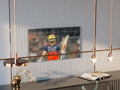 Never Settle For Less - Virat Kohli Wall Art