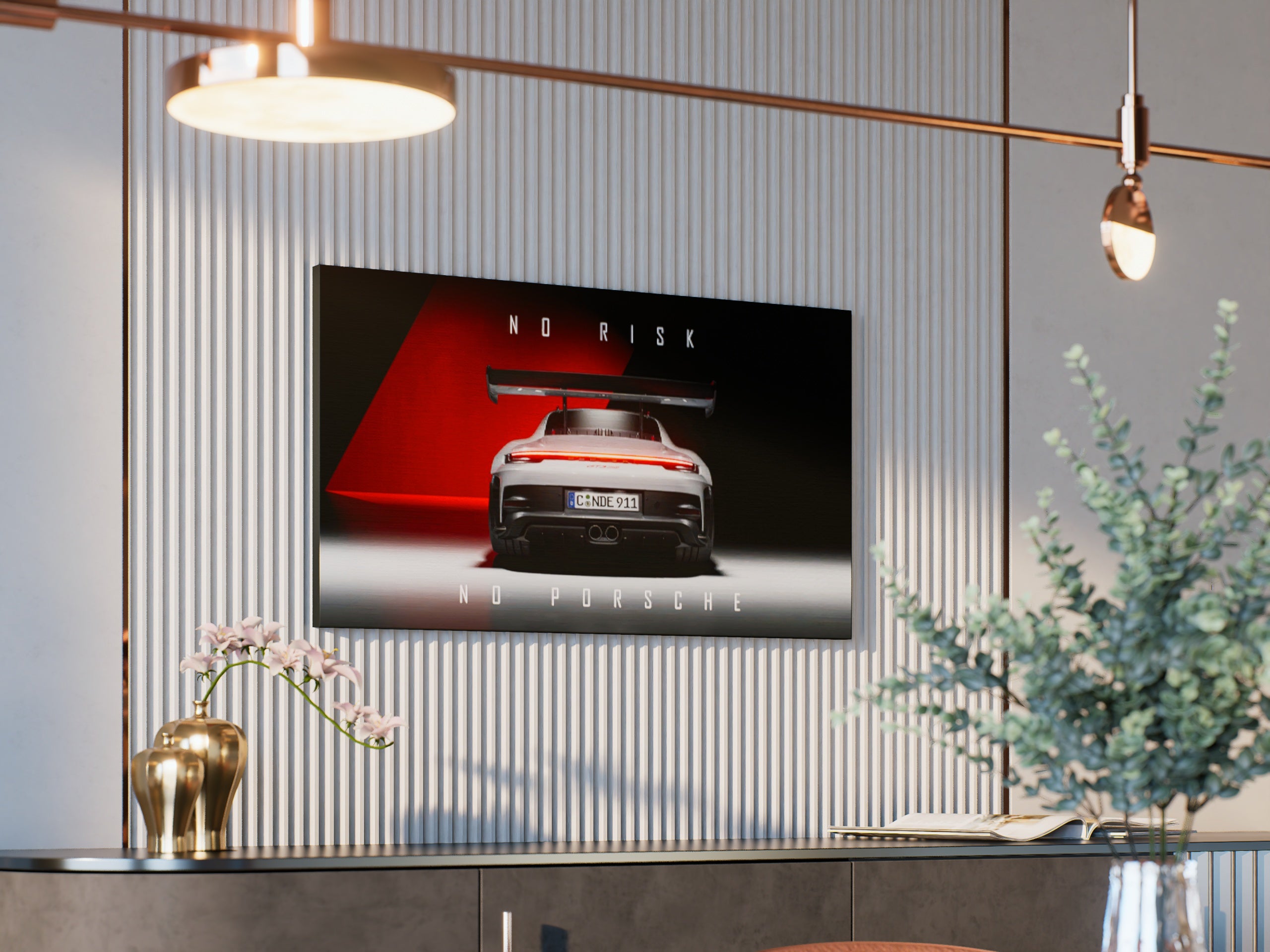 No Risk No Porsche Wall Art