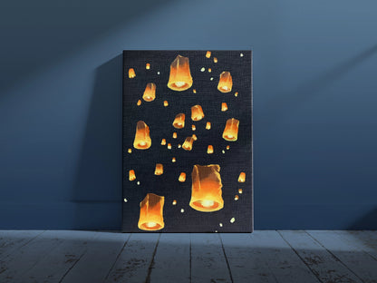 Sky Lantern Wall Art