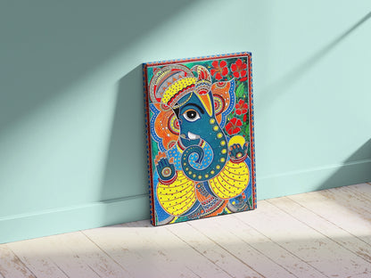 Lord Ganesha Madhubani Wall Art