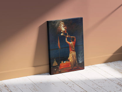 Ganga Aarti Wall Art