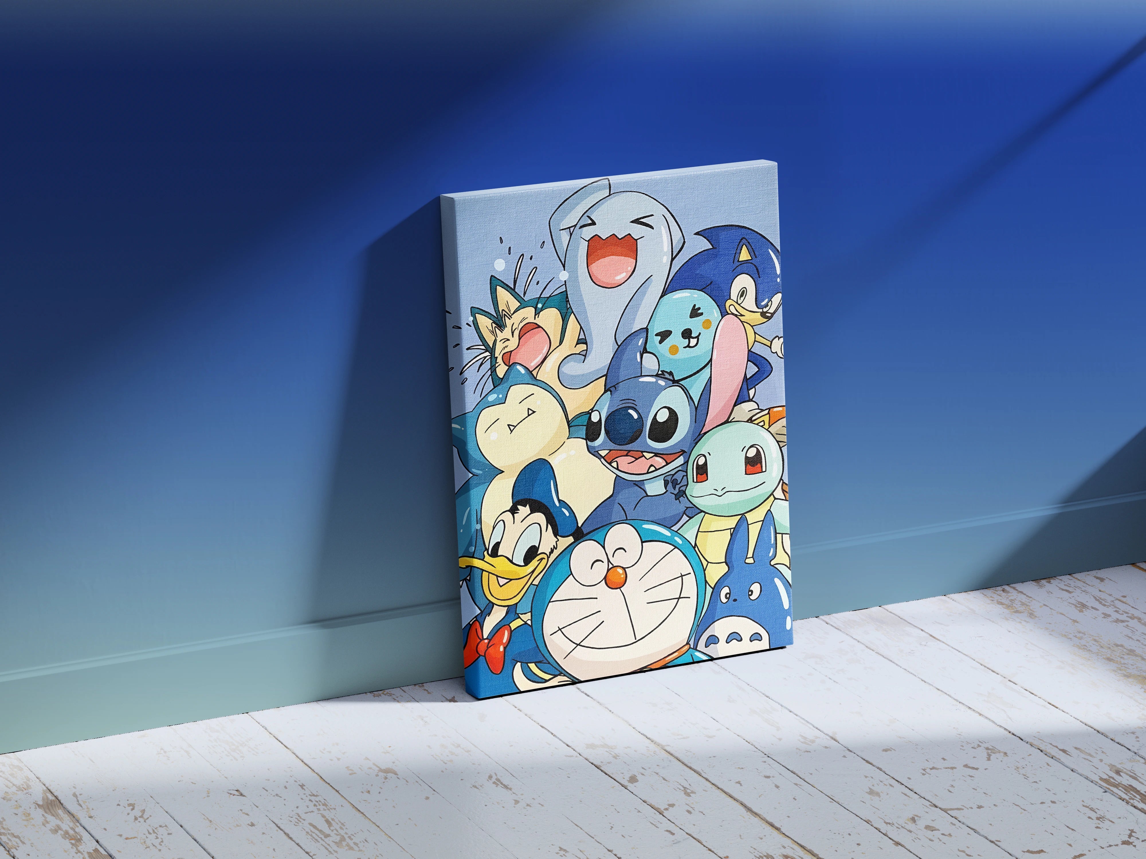 Doremon & team wall Art