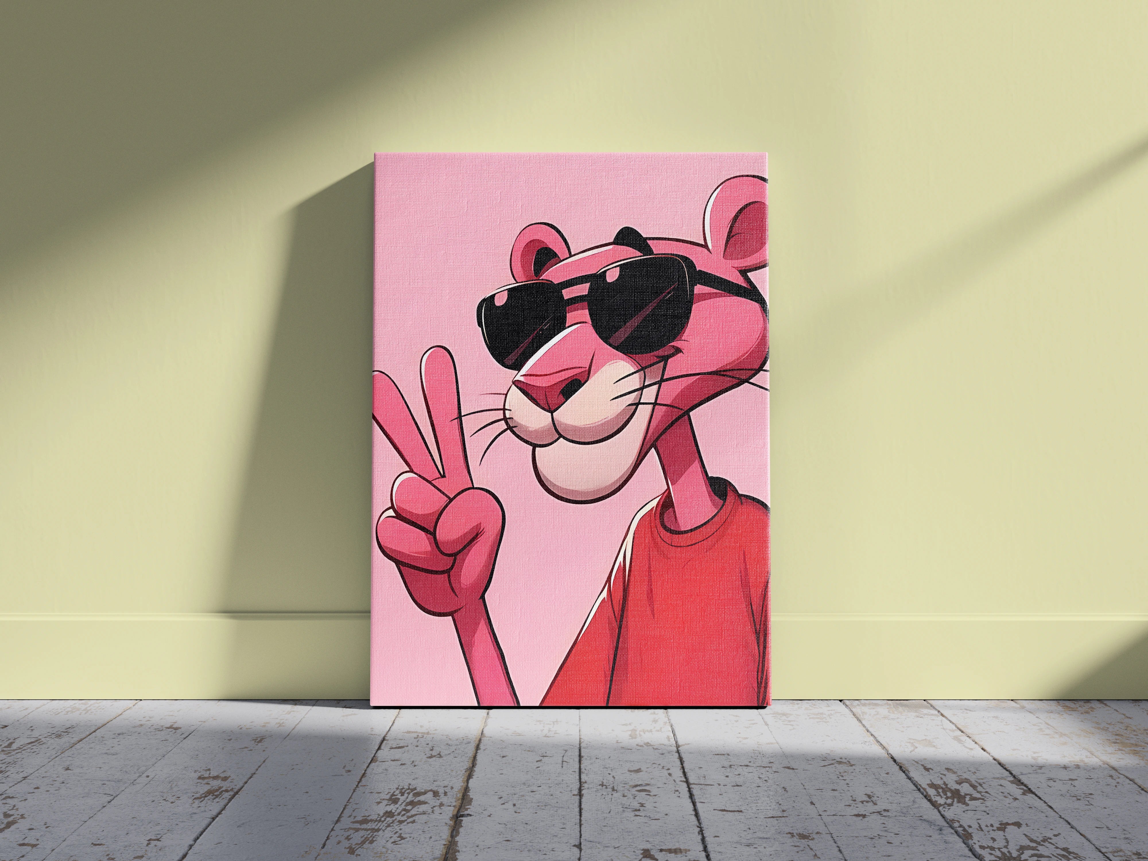 Pink Panther Style Wall Art