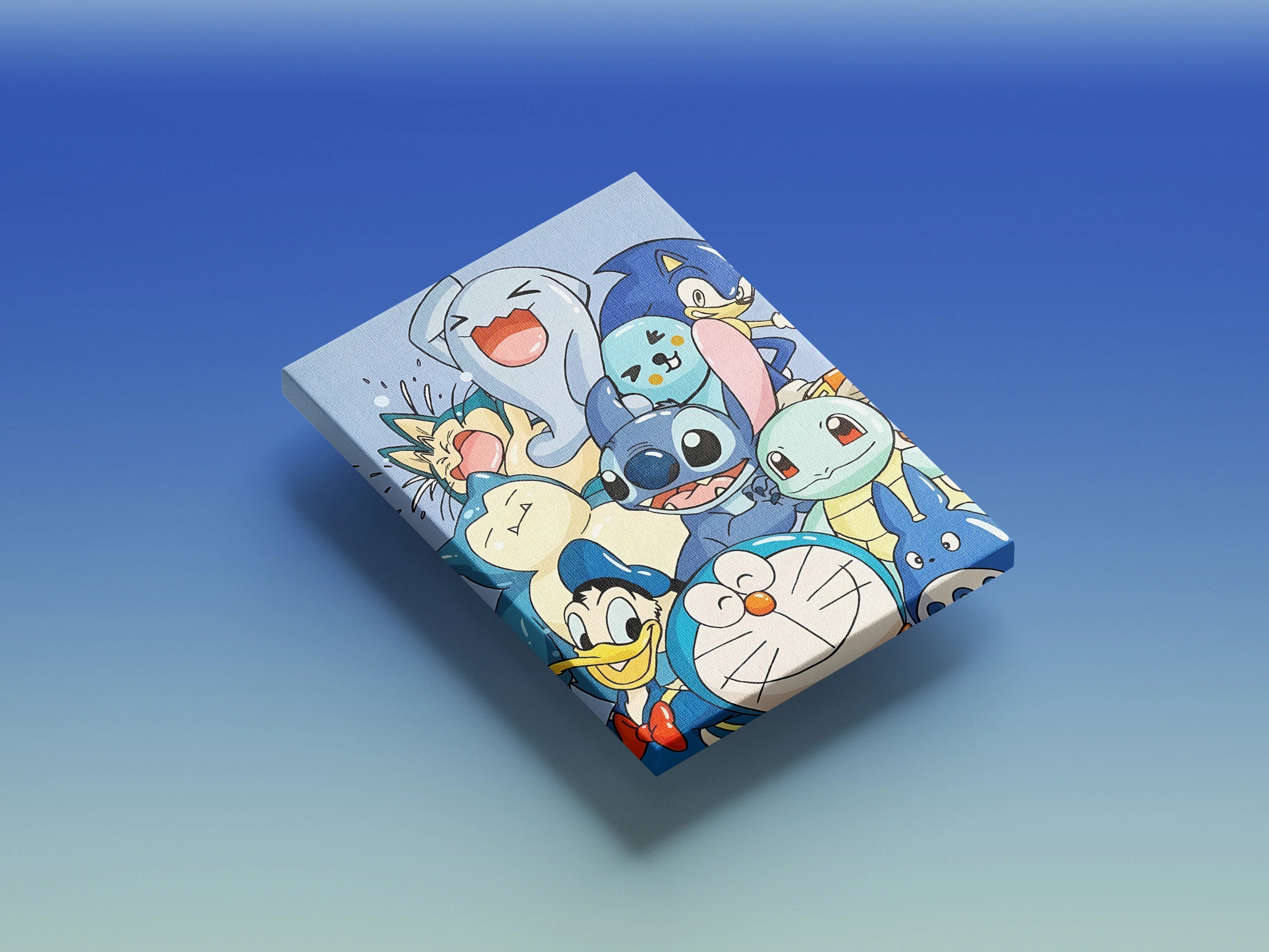 Doremon & team wall Art
