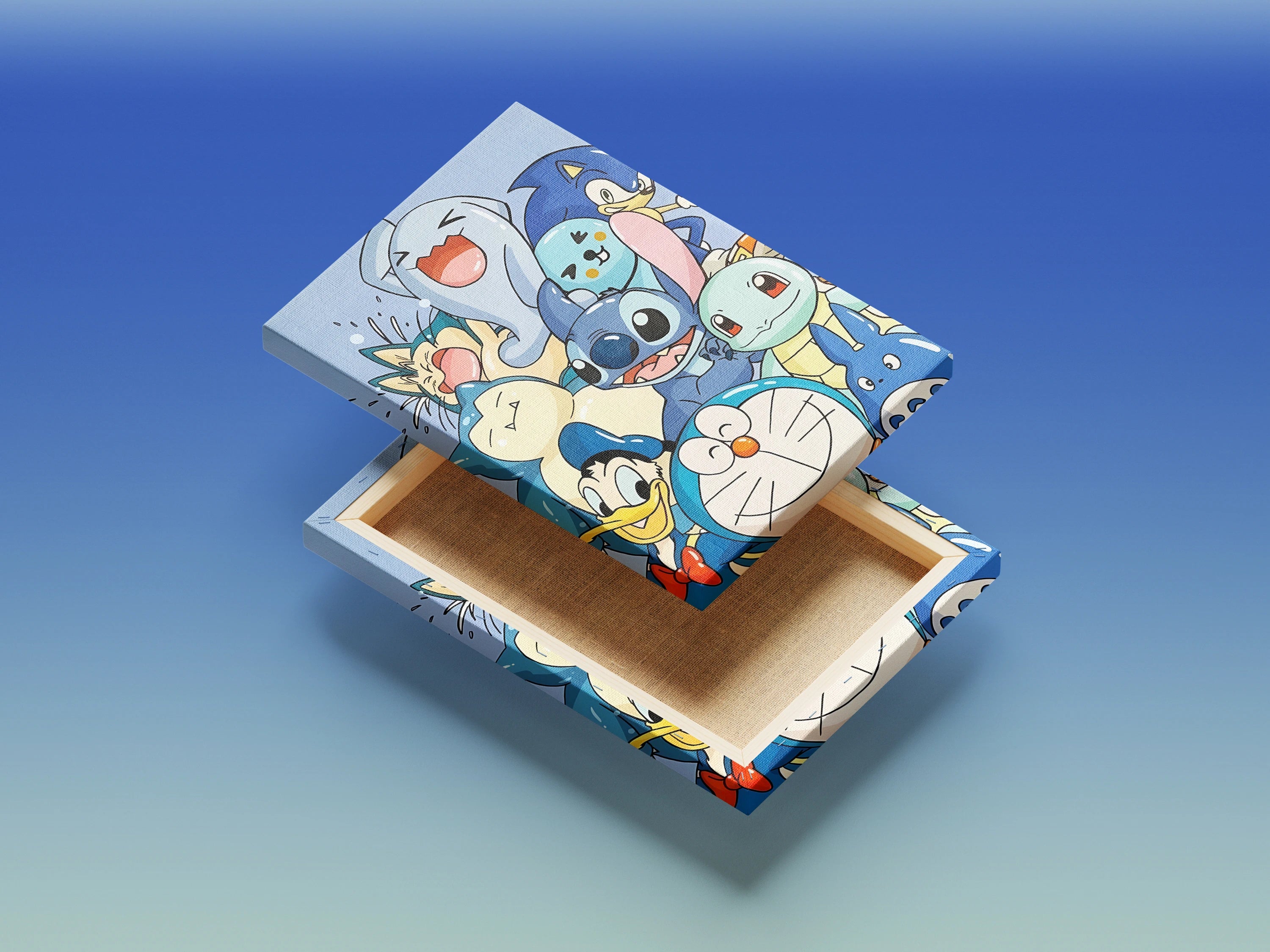 Doremon & team wall Art