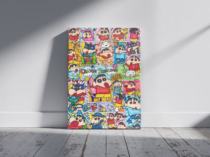 Crayon Shinchan Collage Wall Art