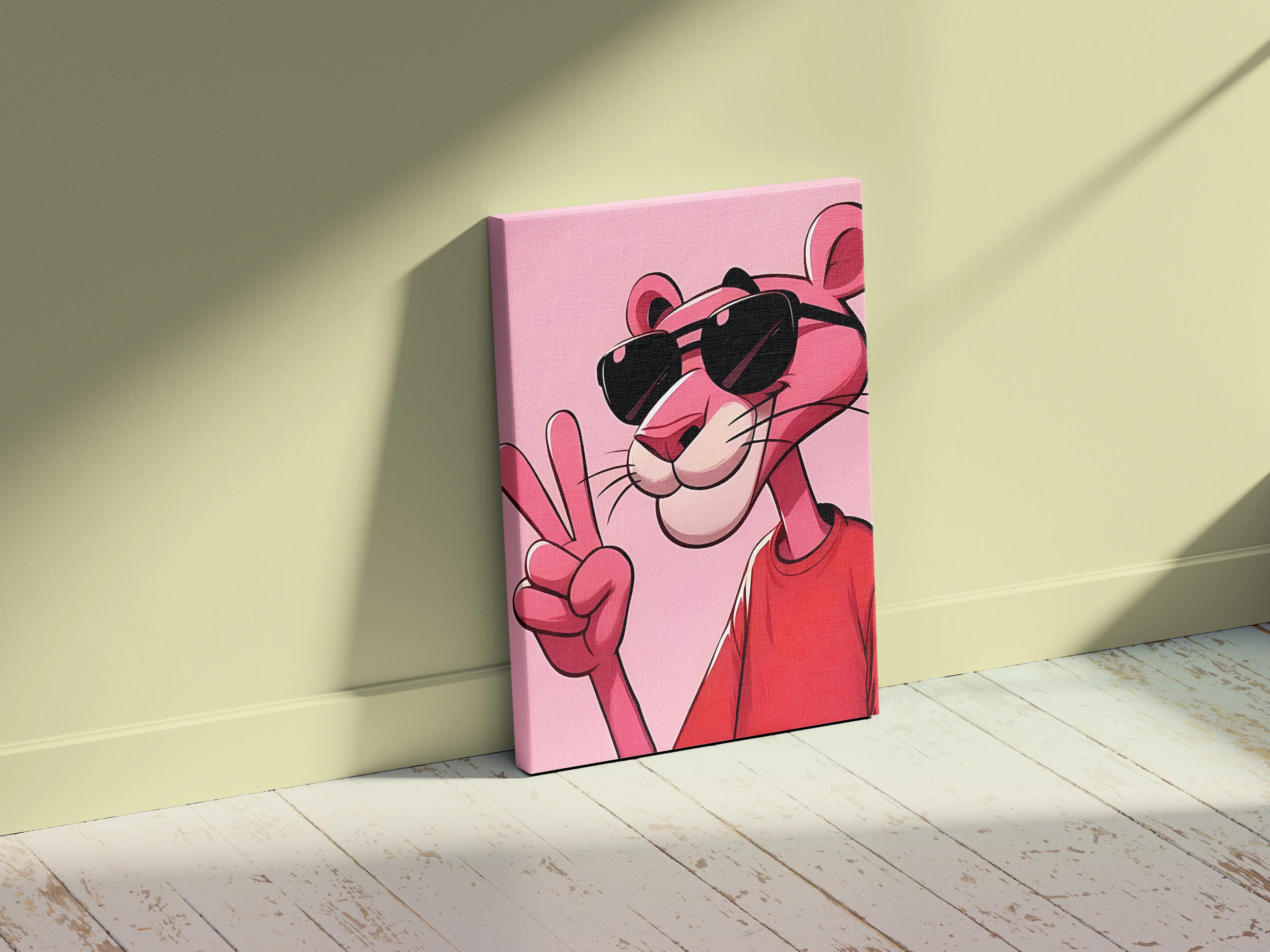 Pink Panther Style Wall Art